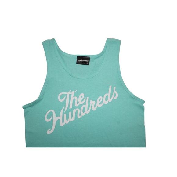 The Hundreds Aqua Script Logo Tank-Small - Picture 2 of 5
